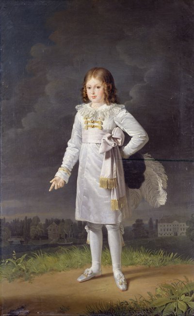 Frederic-Napoleon Prince Bacciochi, 1819 by Barbara Krafft